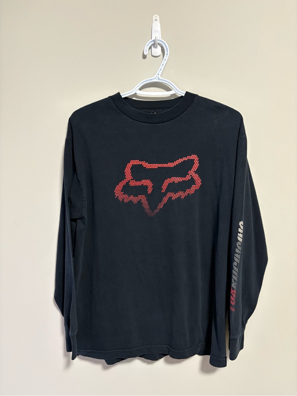 Vintage Y2K Fox Racing Motocross Black Long Sleeve Tee